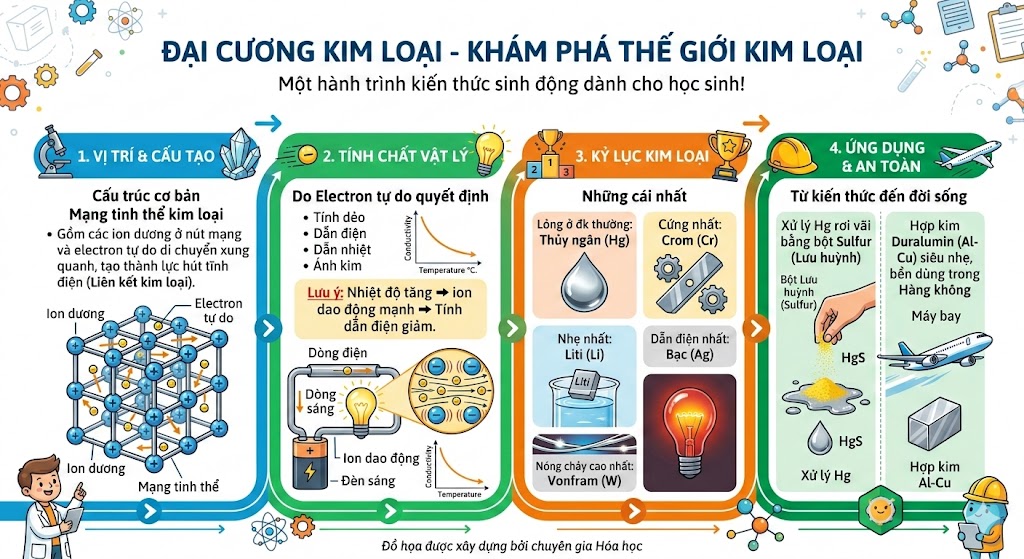 Infographic Đại Cương Kim Loại